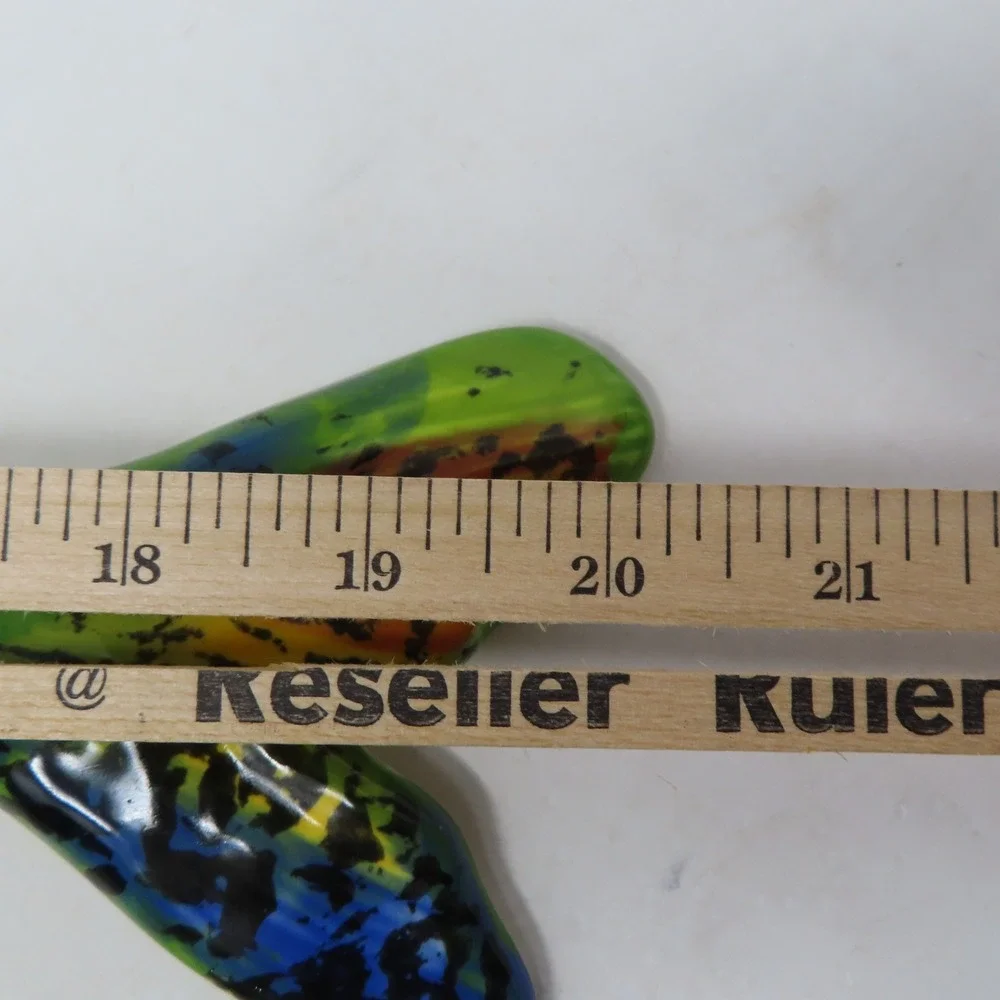 Vintage Signed Pottery Artist Amen Wardy Large Salmon‎ Fish Centerpiece Dish 20